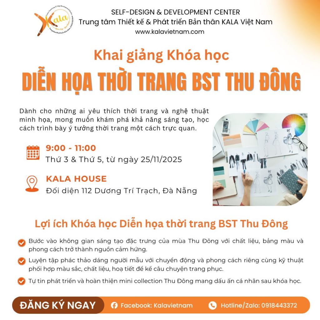 Mở đăng ký khóa học “Diễn họa Thời trang”- BST Thu Đông tại KALA Việt Nam&nbsp;🌿