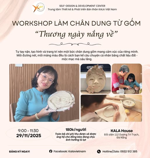 Workshop làm gốm “Thương Ngày Nắng Về”&nbsp;🌤️
