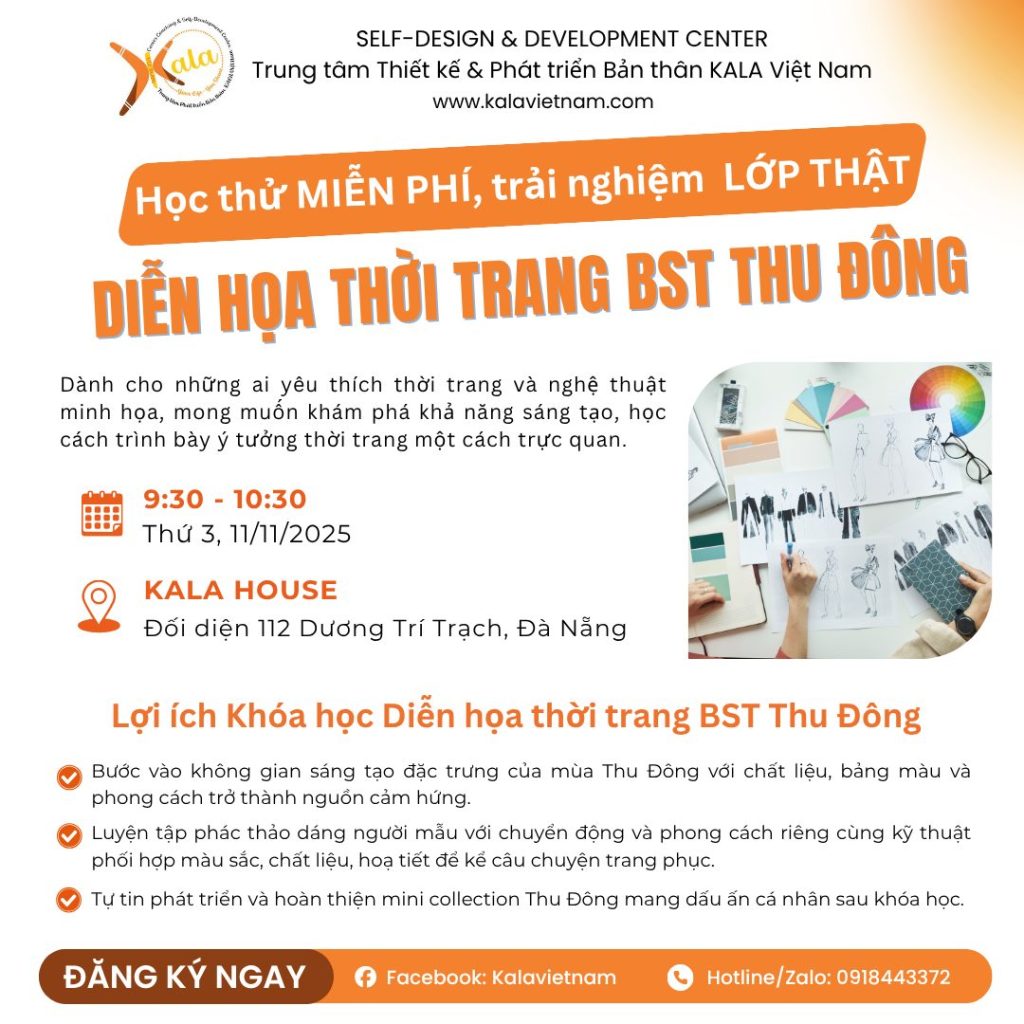 🎨Học thử miễn phí – Khơi mở cảm hứng thiết kế thời trang&nbsp;🖌️
