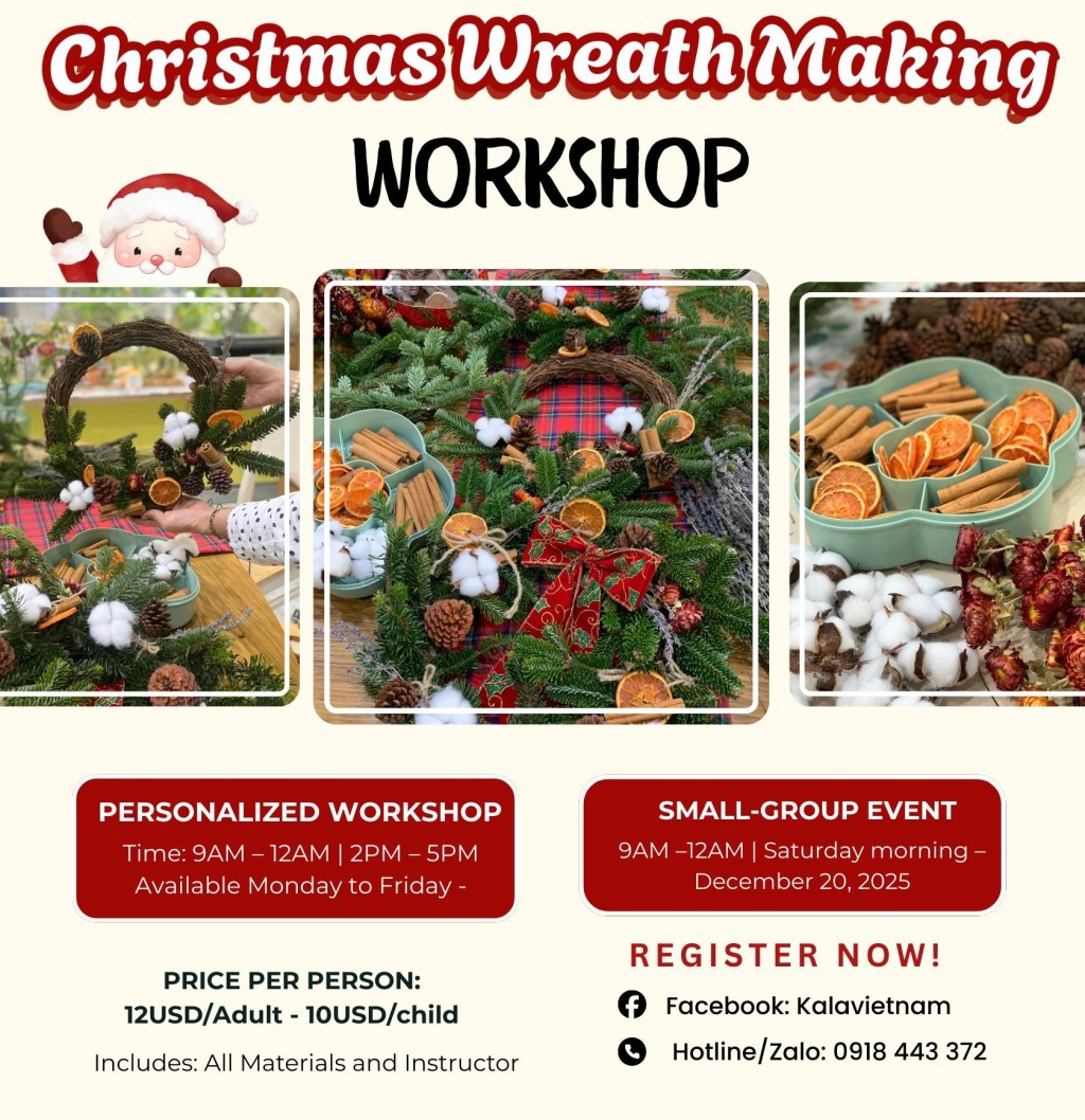 🎄Christmas-Wreath Making Workshop at&nbsp;KALA