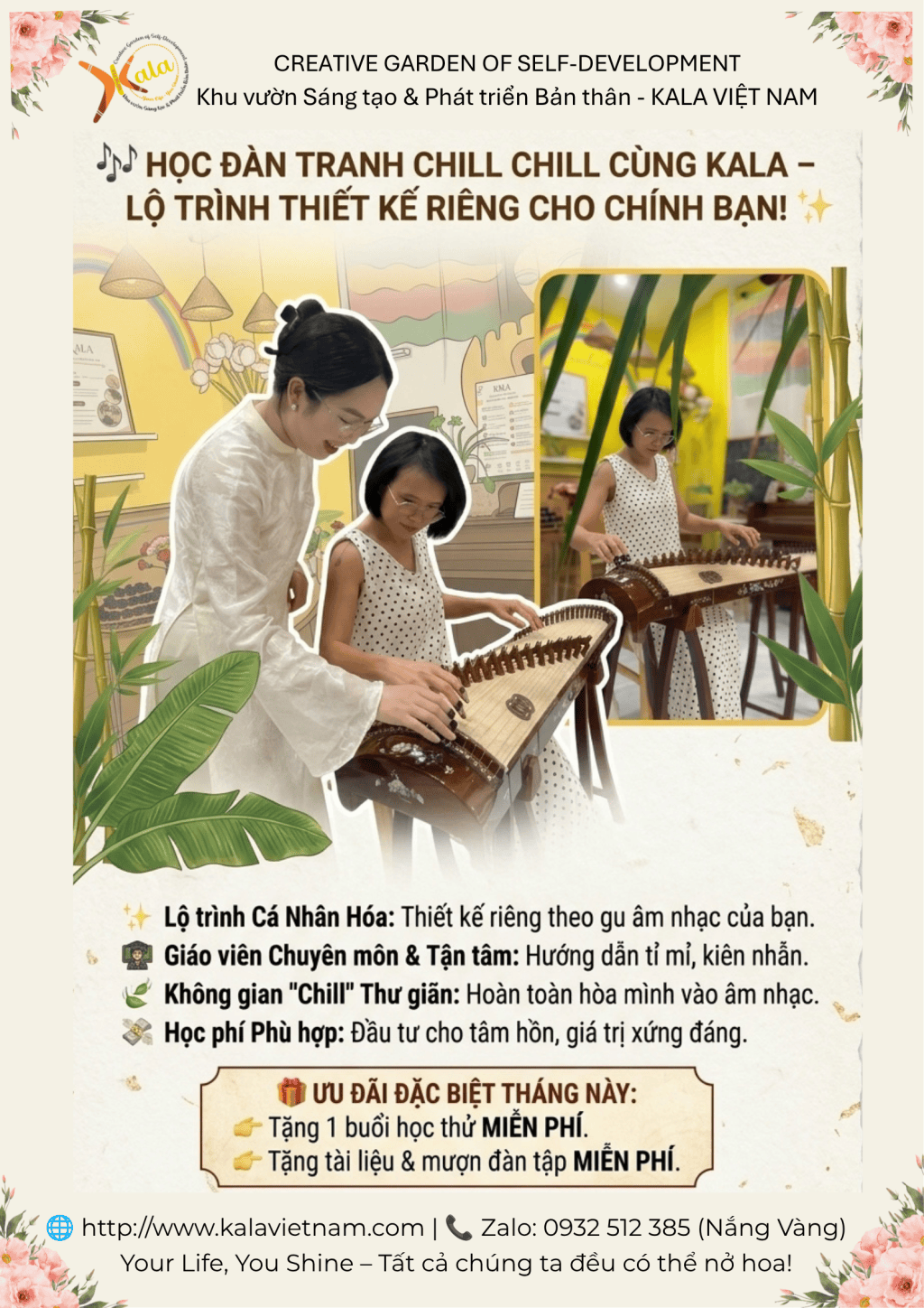 🎶Học đàn Tranh chill chill cùng&nbsp;KALA